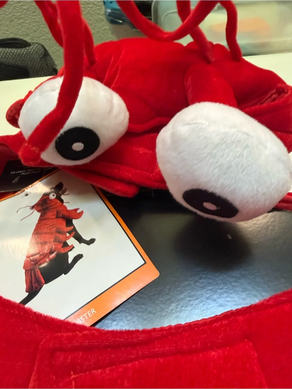Red Lobster Pet Costume - Plush Dog Lobster Outfit